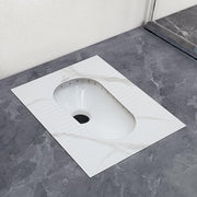 Plantex Orrisa Pan Indian Toilet for Bathroom/Household Squating Pan/Sintered Base Ceramic Sanitaryware Commode - (WC-01, White)