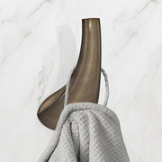 Plantex Smero Pure Brass Made Hooks for Hanging Clothes and Towel in Bathroom/Robe Hook/Hanger for Living Room - Contrive (Rich Antique)