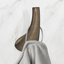 Plantex Smero Pure Brass Made Hooks for Hanging Clothes and Towel in Bathroom/Robe Hook/Hanger for Living Room - Contrive (Rich Antique)