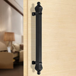 Plantex Taj Heavy Duty 17-inches Door Handle/ Main Door Handle/Door Handle For Main Door/Pull Push Handle for main Door - Pack of 1 (319-Black Finish) - 3 years Warranty