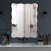 Plantex Frameless Bathroom Mirror/Rectangular Shape Glass For Wall/Mirror For Dressing Room/Living Room/Bedroom/Entryway (18 X 24 Inch)