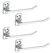 Plantex Stainless Steel Bathroom Towel Holder/Towel Ring for Wash Basin/Hand Towel Hanger/Bathroom Accessories (Chrome - Pack of 4) Dream