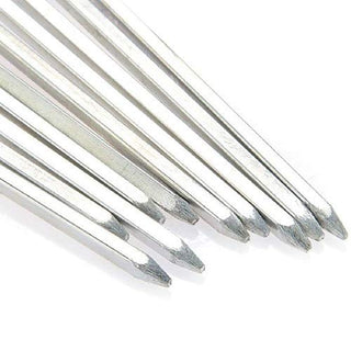 Plantex Barbecue Skewers 12 PCS Barbecue String with Wooden Handle BBQ Stick Needles Outdoor Camping Outings Cooking Tools