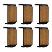 Plantex 4 Inch Sofa Legs for Bed Furniture/Sofa Legs for Table/Sofa Support Legs with Rubber Grip (Black, 6 Pcs)