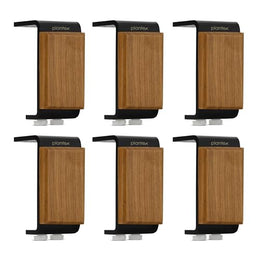 Plantex 4 Inch Sofa Legs for Bed Furniture/Sofa Legs for Table/Sofa Support Legs with Rubber Grip (Black, 6 Pcs)