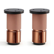 Plantex 3 Inch Sofa Leg for Bed Furniture/Aluminium Sofa Leg for Table/Support Legs/Furniture Leg - Pair of 1 (2 Piece) (DTS-77,Rose Gold)