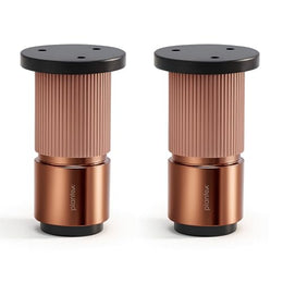 Plantex 3 Inch Sofa Leg for Bed Furniture/Aluminium Sofa Leg for Table/Support Legs/Furniture Leg - Pair of 1 (2 Piece) (DTS-77,Rose Gold)