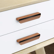 Plantex Cabinet Handle/Kitchen Cabinet Door Handle/Wardrobe/96 mm Cupboard Handle/Door Pull-Push Handle for Home/Office - Pack of 2 (Rose Gold)