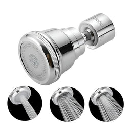 Plantex Pure Brass Tap Extension for Kitchen Sink/3 Anti-Splash Modes/Upto 80% Water Saving/Kitchen Tap Extender/Fits F22 and M24 mm Tap (XL-3012-Chrome)