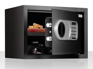 Plantex 23 Litre Electronic Safe Locker for Home/Safety Locker Box with LED Light & Master Code Access/Tijori with Emergency Key/2 Years Warranty by Plantex - Black (Metal)