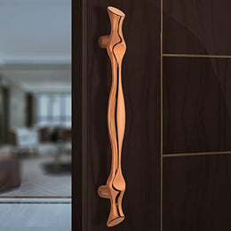 Plantex Oscar Heavy Duty Door Handle/Door & Home Decor/17-inches Main Door Handle/Door Pull Push Handle - Pack of 1 ( 308-PVD Rose Gold Finish) - 3 years Warranty
