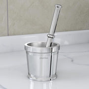 Plantex Heavy Stainless Steel/Mortar & Pestle Set/Spice Mixer/Khalbatta/Khal/Okli for Kitchen - Size 2(Dia: 7.5, H: 7 cm)