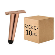 Plantex Heavy Duty Stainless Steel 4 inch Sofa Leg/Bed Furniture Leg Pair for Home/Furniture Sofa Legs for Table/Sofa Support Legs/Sofa Furniture Leg (Rose Gold) Set of 10 Pcs