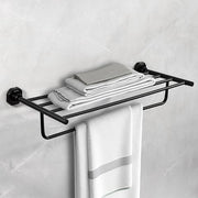 Plantex 304 Grade Stainless Steel Towel Rod/Towel Rack for Bathroom/Towel Bar/Hanger/Stand/Bathroom Accessories - Nipron (24 Inch - Black)