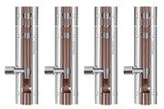 Plantex 4-inch Multicolour Tower Bolt for Door and Windows Locking and Safety - Pack of 4