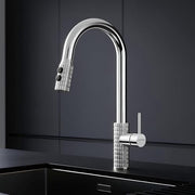 Plantex Pull-Down Kitchen Sink Tap/Pure Brass Sink Tap for Kitchen Basin with 360⁰ Swivel Spout/Kitchen Sink Faucet- (2045, Chrome)