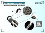 Plantex Pure Brass Centre Hole Basin Mixer Tap for Wash Basin with Teflon Tape & Braided Hose/Single Lever Tabletop Wash Basin Tap for Home-7 Year Warranty