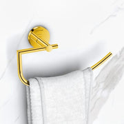 Plantex 304 Grade Stainless Steel Towel Ring/Hand Towel Holder/Towel Hanger for Bathroom/Napkin Holder for Wash Basin/Bathroom Accessories - Oreo (Gold)