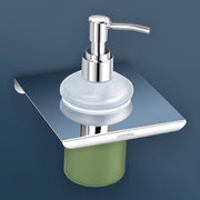 Plantex Stainless Steel and ABS Liquid/Handwash/Soap Dispenser for Hospitals, Hotels, Restaurants, Offices & Bathroom - Wall Mount (Chrome)