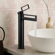 Plantex Pure Brass Wash Basin Tap/Pillar Cocke for Basin/Faucet for Wash Basin-(7881-Matt Black)