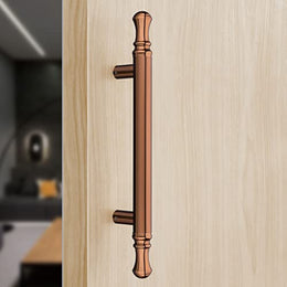 Plantex Heavy Duty Main Door Handle - 14 Inch Pull-Push Handle for Glass & Wooden Doors - Pack of 1 (PVD Rose Gold) - 3 Years Warranty