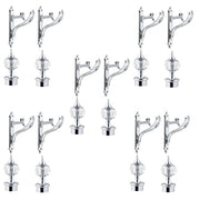 Plantex Curtain Holders for Wall/Curtain Brackets/Curtains Accessories (Brass Antique - 5 Pair)