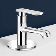 Plantex Brass Pillar Cock Water Tap/Pillar Cock for Wash Basin with Teflon Tape/Single Lever Tabletop Basin Tap - (3501, Chrome)