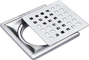 Plantex 304 Grade Stainless Steel Bathroom Floor Drain/Bathroom Floor Drain Cover/Bathroom Water Drainer/Floor Trap for Bathroom and Kitchen - (6x6 inches)