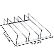 Plantex Wine Glass Rack/Holder Upside Down Hanging Organizer/Glass Hanging Stand for Pubs/Kitchen/Bars (L15.5 x W13 Inches - Triple Line)