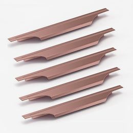Plantex Profile Handle for Kitchen Cabinet/12 Inch Alluminium Drawer Profile Handle/Wardrobe Pull Handle for Home/Office/Hotel - Pack of 5 (Rose Gold)