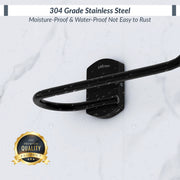 Plantex 304 Stainless Steel Towel Hanger for Wash Basin/Towel Holder/Napkin Holder for Bathroom Accessories (Black) Parv