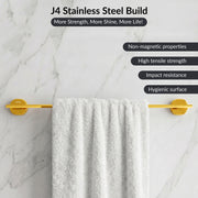Plantex J4 Stainless Steel 24 Inch Towel Rod for Bathroom/Towel Holder in Bathroom/Towel Holder/Bathroom Accessories (PVD Gold Finish) Onix