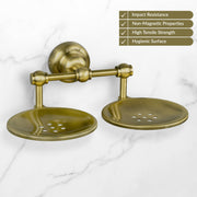Plantex 304 Grade Stainless Steel Double Soap Holder Stand for Bathroom and Wash Basin/Bathroom Accessories - Skyllo (Antique)