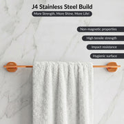 Plantex J4 Stainless Steel 24 Inch Towel Rod for Bathroom/Towel Holder in Bathroom/Towel Holder/Bathroom Accessories (PVD Rose Gold Finish) Onix