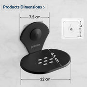 Plantex Royal Self Adhesive Stainless Steel Soap Holder for Bathroom/Soap Dish/Soap Stand/Bathroom Accessories - (Black)