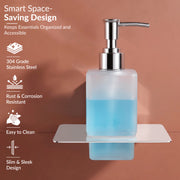 Plantex 304 Grade Stainless Steel Liquid 1 Ml Soap Dispenser/Shampoo Dispenser/Hand Wash Dispenser/Bathroom Accessories-Iris(Chrome)