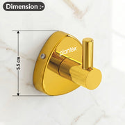 Plantex J4 Stainless Steel Clothes Hanger for Wall/Hangers for Bathroom/Robe Hook/Bathroom Accessories (PVD Gold Finish) Angel