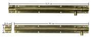Plantex Stainless Steel 12 inch Tower Bolt/Tower Bolt for Home,Offices Doors and Windows/Tower Bolt for Main Door/Door Latch/Kundi/Chitakini/Door Latch for Windows - Pack of 1 (Brass Antique)