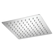 Plantex 304 Grade Stainless Steel Square Rain Shower Head For Bathroom - 8x8 Inches (Chrome Finish)