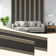 Plantex Louvers Panel for Wall/8 Feet Wall Panels/3D Charcoal Panel for Interior Walls DÃ©cor - Pack of 7 Covers - 56 Sq. Ft, Size-1 Feet x 8 Feet (WD-2208)