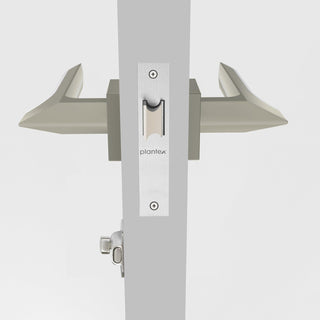 Plantex Heavy Duty Door Lock for Bathroom/Balcony/Office with Baby Latch/Mortise keyless Door Lock (7082 – Satin White & Chrome Finish)