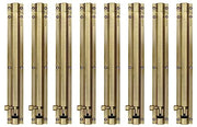 Plantex Stainless Steel Tower Bolt/Tower Bolt for Home,Offices Doors and Windows/Tower Bolt for Main Door/Door Latch/Kundi/Chitakini/Door Latch for Windows - Pack of 8 (Brass Finish, 12 inch)