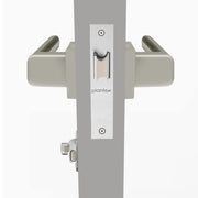 Plantex Heavy Duty Door Lock ÃƒÂ¢Ã¢â€šÂ¬Ã¢â‚¬Å“ Bathroom Door Lock/Mortise Keyless Handle Set for Home/Bathroom/Store Room/Balcony/Office with Baby Latch (7093 ÃƒÂ¢Ã¢â€šÂ¬Ã¢â‚¬Å“ Satin White & Chrome Finish)