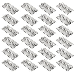 Plantex Heavy Duty Stainless Steel Door Butt Hinges 5 inch x 12 Gauge/2.5 mm Thickness Home/Office/Hotel/Door Hinges for Main Door/Bedroom/Kitchen/Bathroom/Kabja - Pack of 24 (Satin Matt)