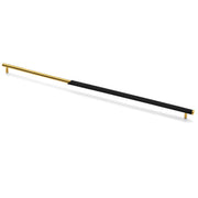 Plantex Stainless Steel & Aluminium Cabinet Handle/600mm Wardrobe Door Handle/Cupboard Pull-Push Handles for Home/Office - Pack of 1 (Black & Gold)