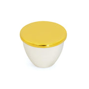 Plantex Knobs for Drawer/Drawer Knobs/Knobs for Cabinets/Pull-Push Knobs for Kitchen/Bedroom Drawer - Pack of 1 (Gold & White)