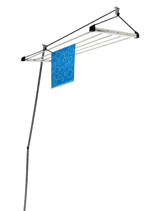 Plantex High Grade Stainless Steel Ceiling Cloth Drying Rack/Stand (Silver, 5 feet/5 Pipe)