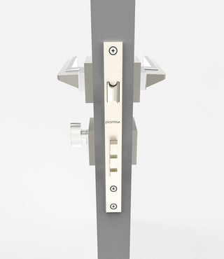 Plantex Heavy Duty Door Lock/Main Door Mortise/Handle Set for Home/Office with Baby Latch – Door Accessories (Satin White & Chrome Finish)