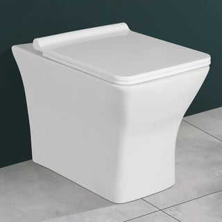 Plantex Platinum Ceramic Floor Mounted Western Toilet/Commode for Toilet/Commode With Soft Close Toilet Seat - S Trap Outlet (White)