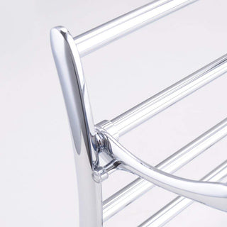 Plantex High Grade Stainless Steel Folding Towel Rack for Bathroom/Towel Stand/Hanger/Bathroom Accessories (18 Inch) - Pack of 3